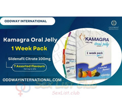 Buy Kamagra Oral Jelly 7 Assorted Flavours One Week Pack